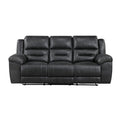 Hazen Double Reclining Sofa (8538BK-3)