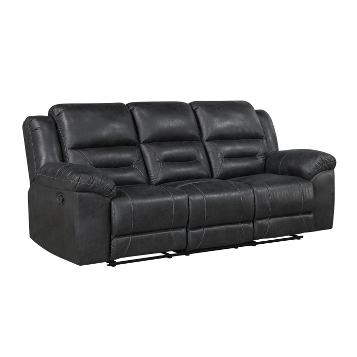 Hazen Double Reclining Sofa (8538BK-3)
