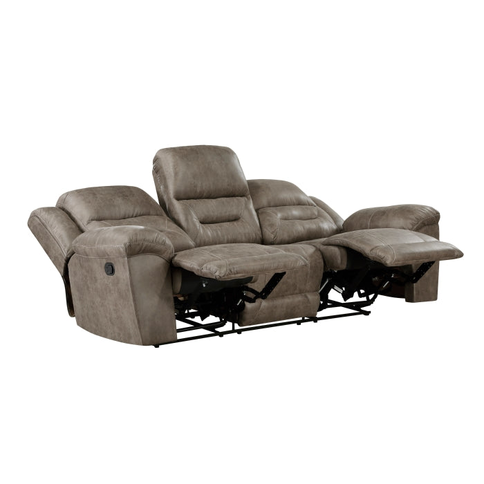 Hazen Double Reclining Sofa (8538BR-3)