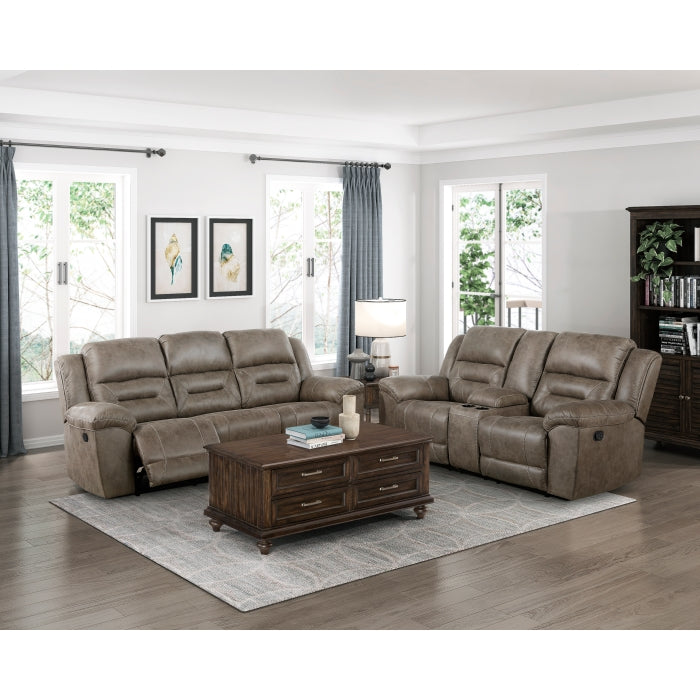 Hazen Double Reclining Sofa (8538BR-3)