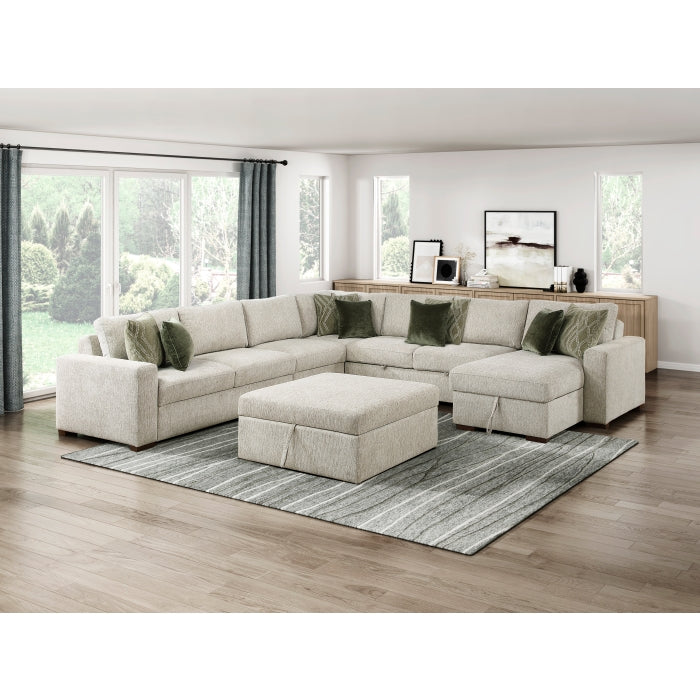 Isla Storage Ottoman with Casters