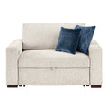 8548BE-215ACLA2* Convertible Chair and Half with Pull-out Bed, Click Motion Back, Two Arms with Shelves and Charging Ports