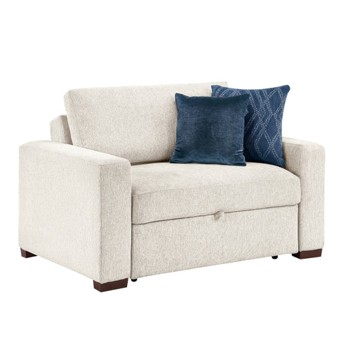 8548BE-215ACLA* Convertible Chair and a half with Pull-out Bed, Click Motion Back and Two Track Arms