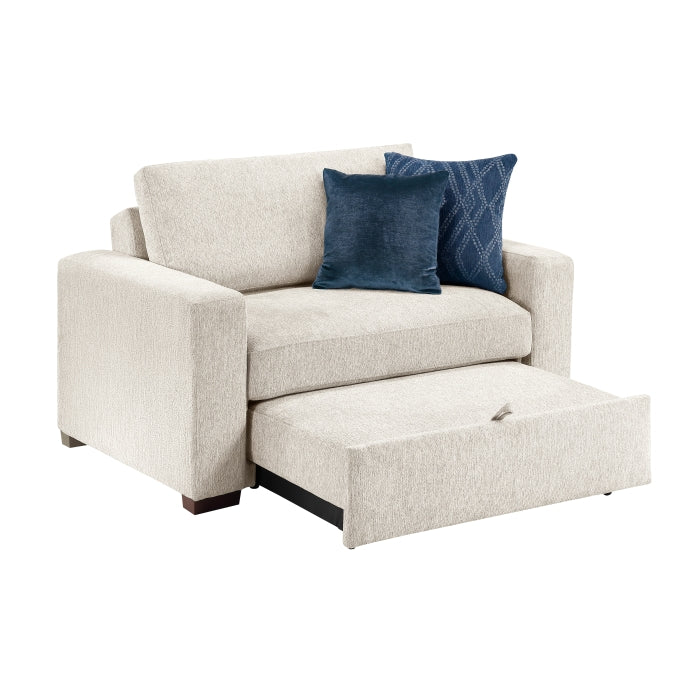 8548BE-215ACLA* Convertible Chair and a half with Pull-out Bed, Click Motion Back and Two Track Arms