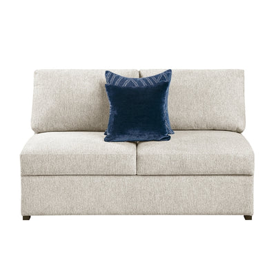 Isla 3-Piece Sectional with Convertible and Reversible Chaise, Hidden Storage, Click Motion Back and Ottoman (8548BE*4VC2AAOT)