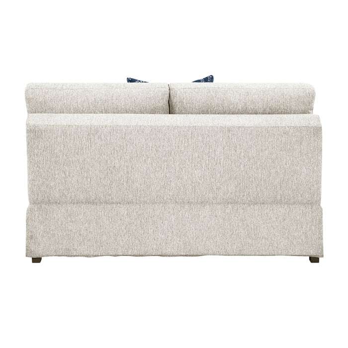 Isla 3-Piece Sectional with Convertible and Reversible Chaise, Hidden Storage, Click Motion Back and Ottoman (8548BE*4VC2AAOT)