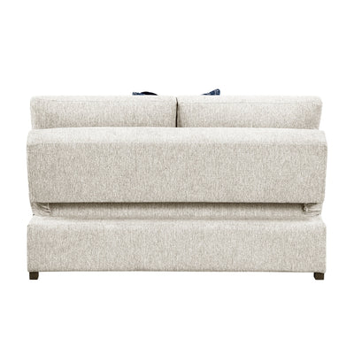 Isla 3-Piece Sectional with Reversible Chaise, Pull-out Bed, Hidden Storage and Ottoman, Click Motion Back (8548BE*4VC2ACLAOT)