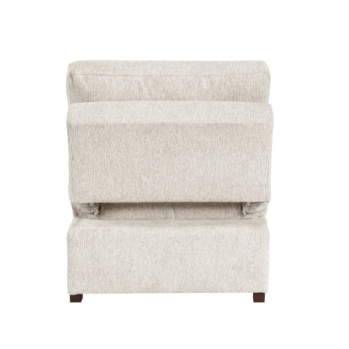 8548BE*5SCACCLA4 4-Piece Sectional with Reversible Chaise, Pull-out Bed, Hidden Storage and Click Motion Back