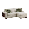 8548*3VC15ACLA2 2-Piece Sectional with Reversible Chaise, Pull-out Bed and Hidden Storage, Click Motion Back
