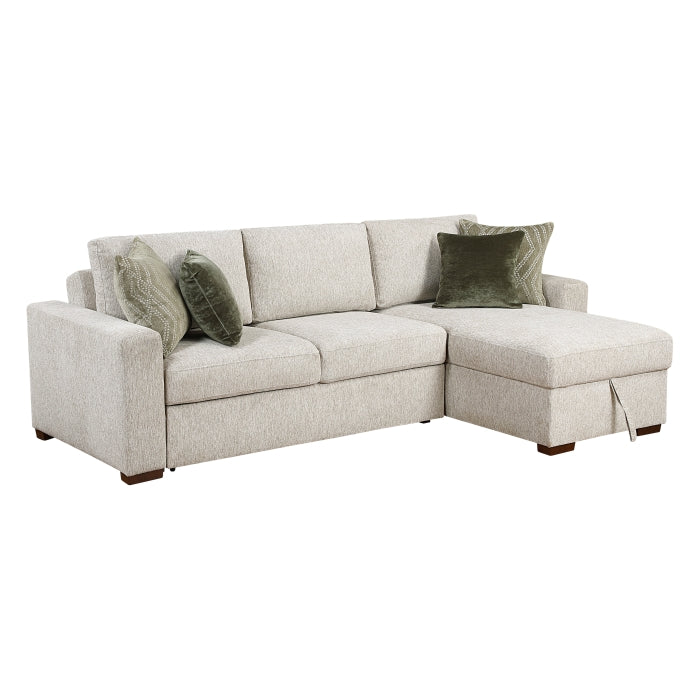 Isla 2-Piece Sectional with Convertible and Reversible Chaise, Hidden Storage, Click Motion Back (8548*3VC2AA)