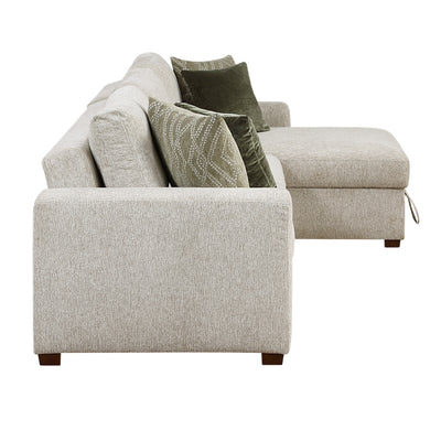 Isla 2-Piece Sectional with Convertible and Reversible Chaise, Hidden Storage, Click Motion Back (8548*3VC2AA)