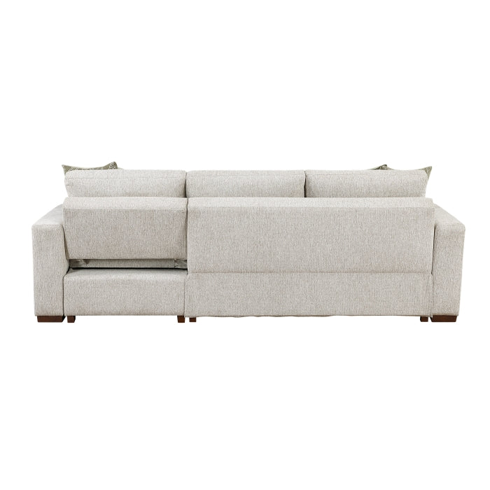 Isla 2-Piece Sectional with Convertible and Reversible Chaise, Hidden Storage, Click Motion Back (8548*3VC2AA)