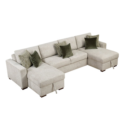 Isla 3-Piece Sectional with Convertible and Reversible Chaise, Hidden Storage, Click Motion Back (8548*42VC2AA)