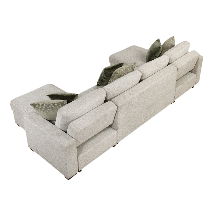 Isla 3-Piece Sectional with Convertible and Reversible Chaise, Hidden Storage, Click Motion Back (8548*42VC2AA)