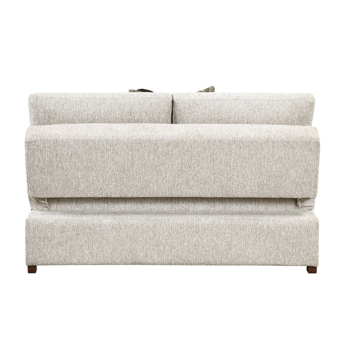 Isla 3-Piece Sectional with Reversible Chaise, Pull-out Bed, Hidden Storage and Ottoman, Click Motion Back (8548*4VC2ACLAOT)