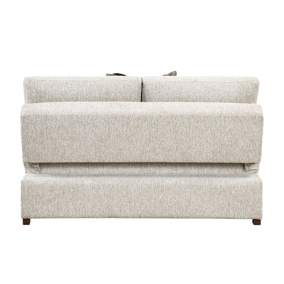 Isla 3-Piece Sectional with Reversible Chaise, Pull-out Bed, Hidden Storage and Ottoman, Click Motion Back (8548*4VC2ACLAOT)