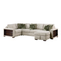 8548*5SCACCLA2 4-Piece Sectional with Reversible Chaise, Pull-out Bed, Hidden Storage and Click Motion Back