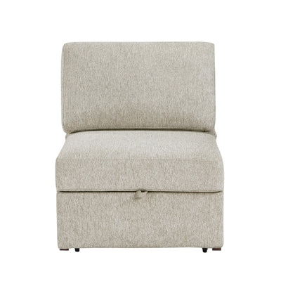 8548*5SCACCLA2 4-Piece Sectional with Reversible Chaise, Pull-out Bed, Hidden Storage and Click Motion Back