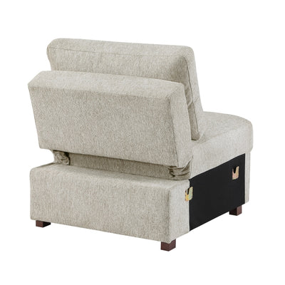 8548*5SCACCLA2 4-Piece Sectional with Reversible Chaise, Pull-out Bed, Hidden Storage and Click Motion Back