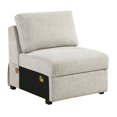 Isla 4-Piece Sectional with Convertible and Reversible Chaise, Hidden Storage, Click Motion Back (8548*5VC2ACRACA)