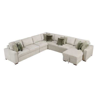 Isla 5-Piece Sectional with Convertible and Reversible Chaise, Hidden Storage, Click Motion Back (8548*6VCCR22AACA)
