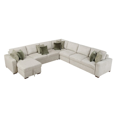 Isla 5-Piece Sectional with Convertible and Reversible Chaise, Hidden Storage, Click Motion Back (8548*6VCCR22AACA)
