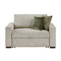 8548-215ACLA2 convertible chair and a half full front view, transparent background