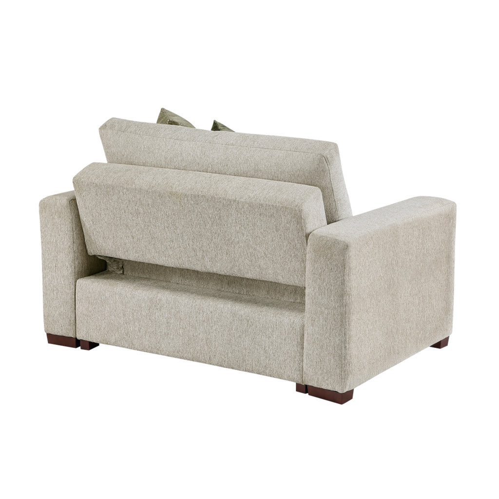 8548-215ACLA convertible chair and a half back view, transparent background