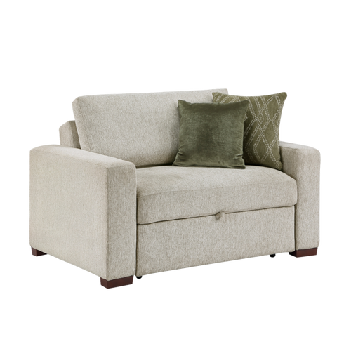 8548-215ACLA convertible chair and a half side view, transparent background