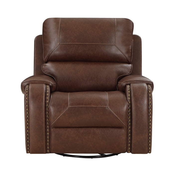 Newnan Swivel Glider Reclining Chair (8549BRW-1)