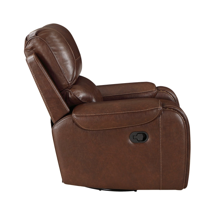Newnan Swivel Glider Reclining Chair (8549BRW-1)