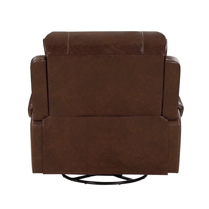 Newnan Swivel Glider Reclining Chair (8549BRW-1)