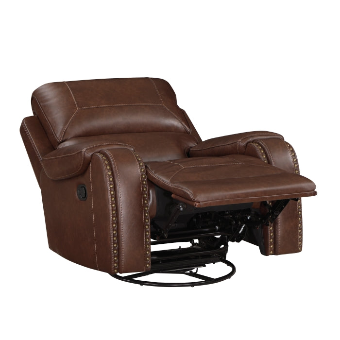 Newnan Swivel Glider Reclining Chair (8549BRW-1)