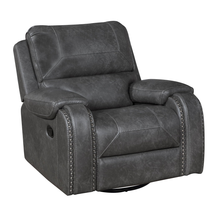 Newnan Swivel Glider Reclining Chair (8549GRY-1)