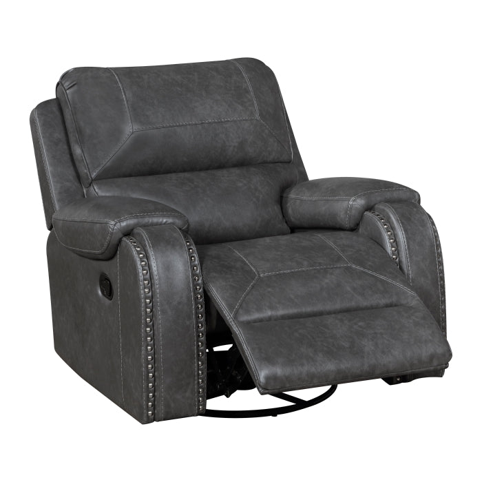 Newnan Swivel Glider Reclining Chair (8549GRY-1)
