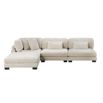 Traverse 4-Piece Modular Sectional with Ottoman (8555BE*2AC1CROT)