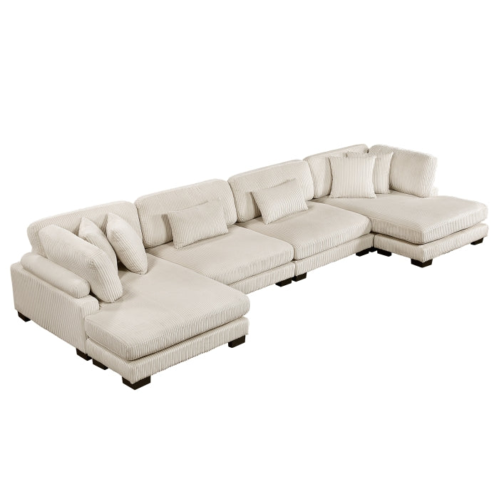 Traverse 4-Piece Modular Sectional with Reversible Chaise (8555BE*2AC2VC)