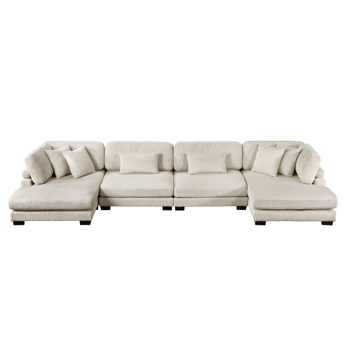 Traverse 4-Piece Modular Sectional with Reversible Chaise (8555BE*2AC2VC)