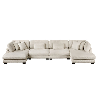 Traverse 4-Piece Modular Sectional with Reversible Chaise (8555BE*2AC2VC)