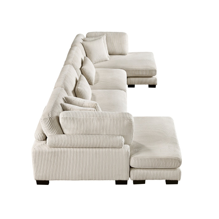 Traverse 4-Piece Modular Sectional with Reversible Chaise (8555BE*2AC2VC)