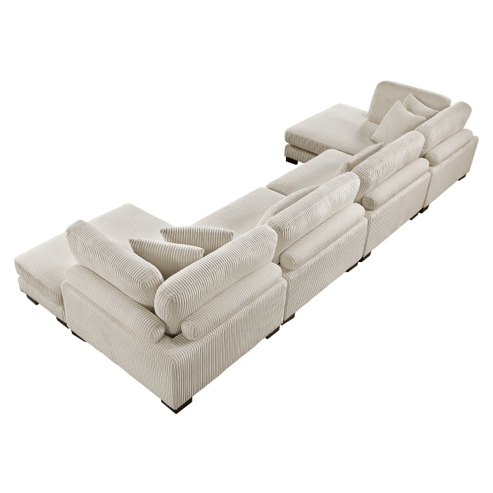 Traverse 4-Piece Modular Sectional with Reversible Chaise (8555BE*2AC2VC)