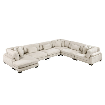 Traverse 6-Piece Modular Sectional with Reversible Chaise (8555BE*2CR3ACVC)