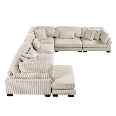 Traverse 6-Piece Modular Sectional with Reversible Chaise (8555BE*2CR3ACVC)