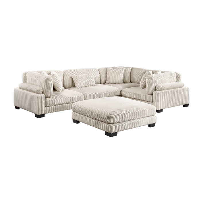 Traverse 5-Piece Modular Sectional with Ottoman (8555BE*3CRACOT)
