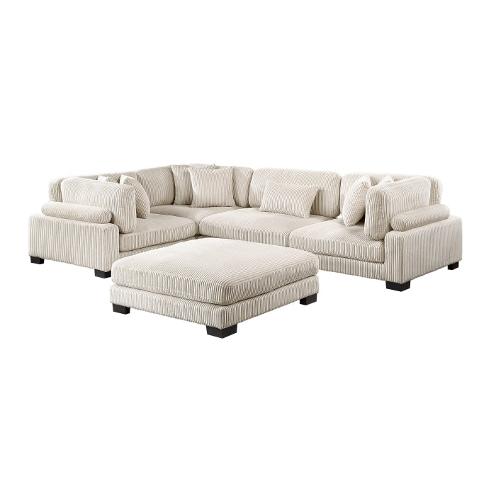 Traverse 5-Piece Modular Sectional with Ottoman (8555BE*3CRACOT)