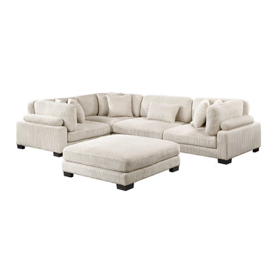 Traverse 5-Piece Modular Sectional with Ottoman (8555BE*3CRACOT)
