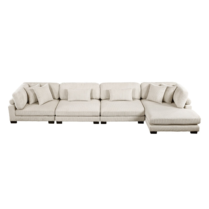 Traverse 4-Piece Modular Sectional with Reversible Chaise (8555BE*CR2ACVC)