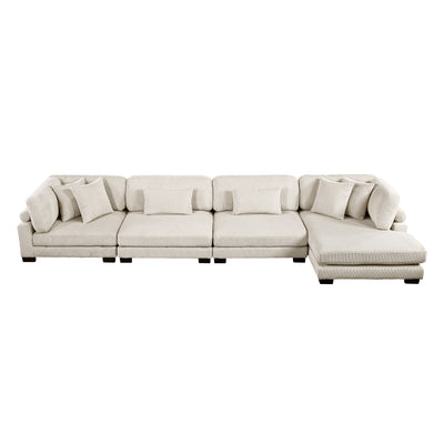 Traverse 4-Piece Modular Sectional with Reversible Chaise (8555BE*CR2ACVC)