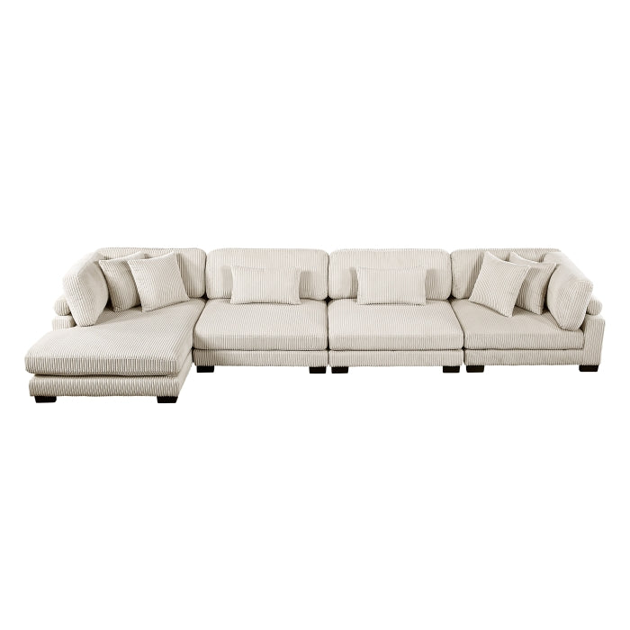 Traverse 4-Piece Modular Sectional with Reversible Chaise (8555BE*CR2ACVC)
