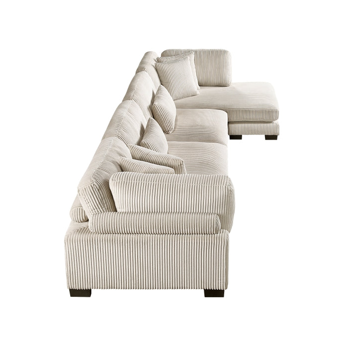 Traverse 4-Piece Modular Sectional with Reversible Chaise (8555BE*CR2ACVC)